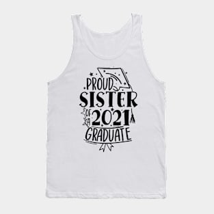 Graduation Family Shirts, Proud Family of a 2021 Graduate Tank Top